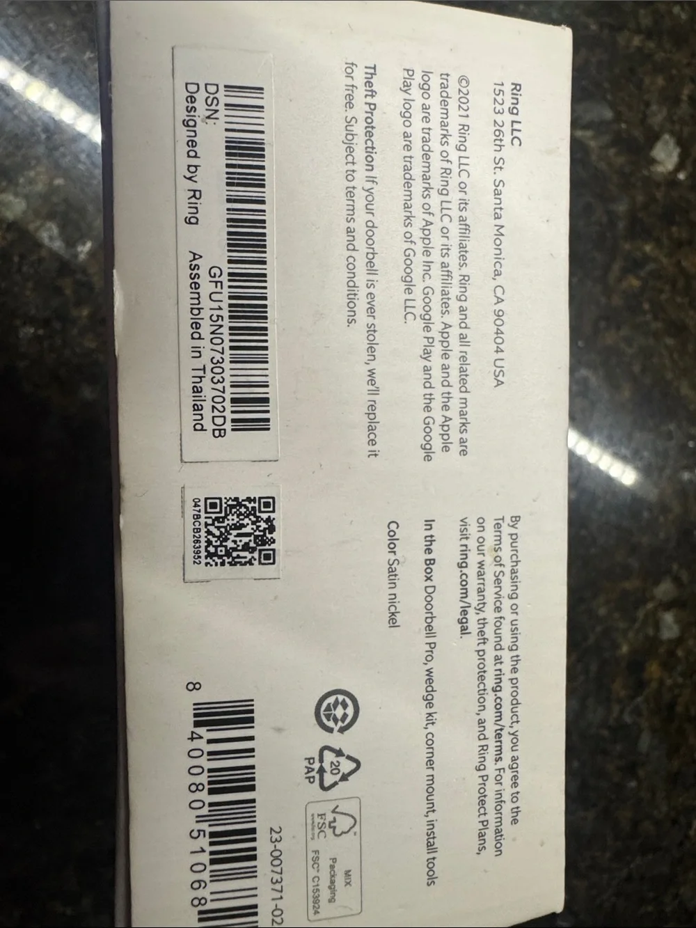 Ring retail box